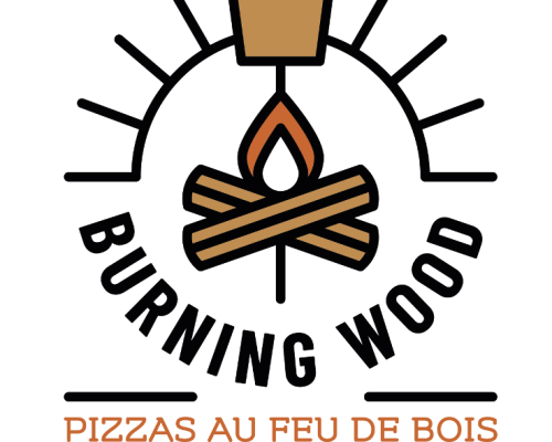 Logo de Burning Wood partenaire du club de badminton de l'UBAA.