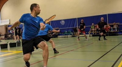 Image représentant des membres de l'UBAA en plein match de badminton à Albi.